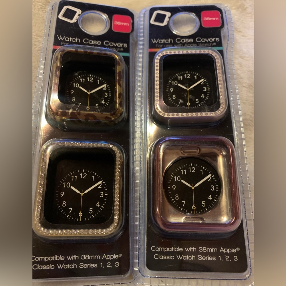 Watch case covers/bumpers set of 4 for 38mm Apple Watch Series 1,23